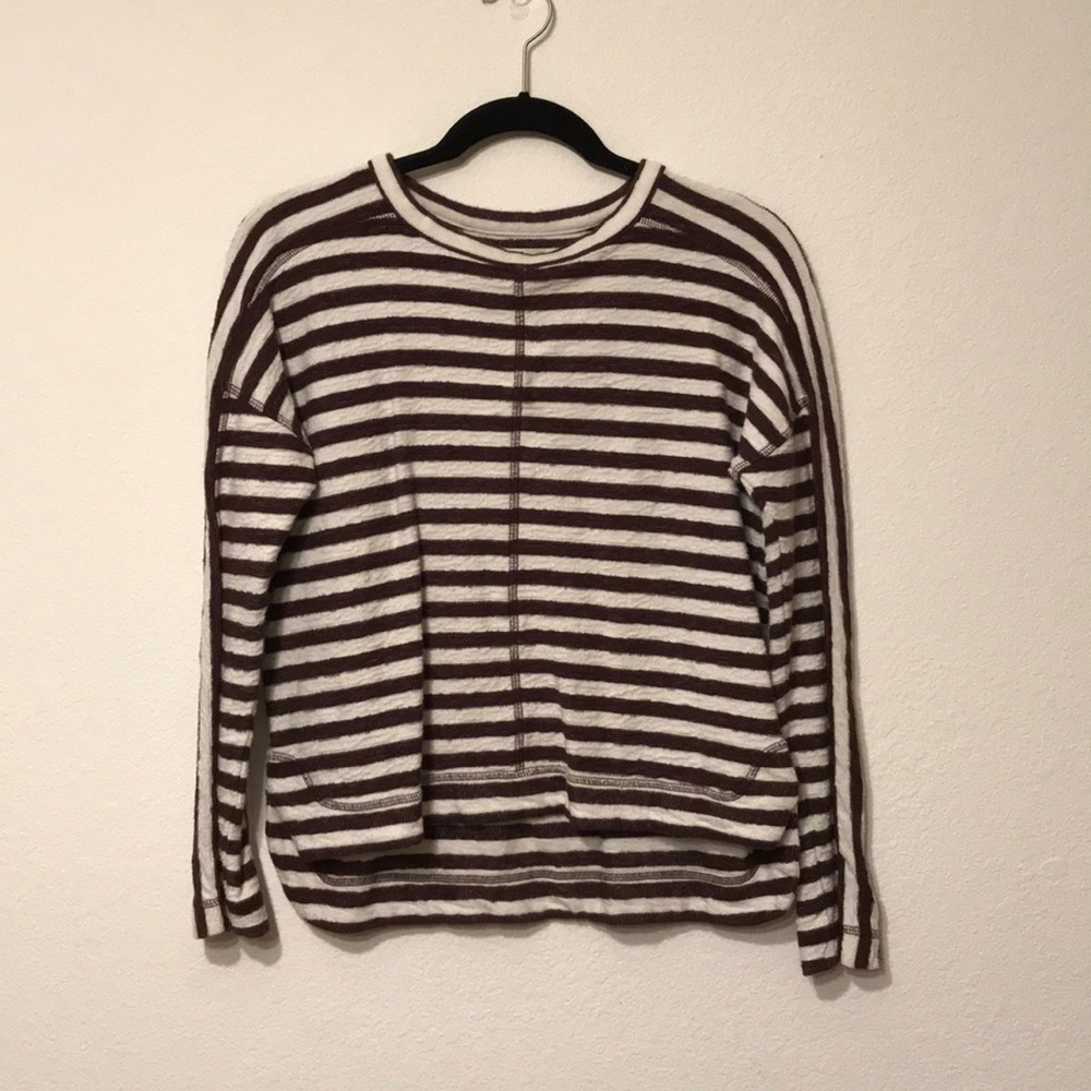 White/Maroon Madewell crewneck
